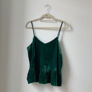 Velvet Peplum Top | J. Crew